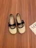 Zapatos Chuyuji Planos Estilo Francés de Lunares Mary Jane para Mujer, Nuevo Modelo Primavera/Verano 2026, Malla, Adecuados para Combinar con Faldas