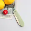 Cuchillo de fruta plegable de acero inoxidable, pelador de frutas y verduras para el hogar, cuchillo de pelar de cocina, cuchillo de corte de frutas y verduras portátil para estudiantes