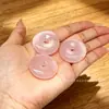 Pedra Olho de Gato Natural Multicolor Fivela da Paz Acessórios DIY Novo Estilo Chinês Corda Trançada Colar Item Popular para Live Streaming Atacado