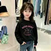 Tops de Algodón Puro con Estampado de Dibujos Animados para Niñas Pequeñas, Tendencia Otoño 2026 Nuevas Prendas de Manga Larga para Bebés Niñas