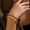 Luance Pulsera Cuadrada Transfronteriza Accesorios Nuevo Europeo y Americano Accesorios de Comercio Exterior Moda Simple Pulsera Combinable Tendencia