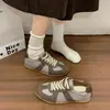 Zapatillas de entrenamiento alemanas para mujer 2026 patchwork retro suela blanda cómodas planas con cordones versátiles transpirables ligeras zapatos de moda coreana