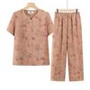 Ropa Fina de Abuelita para Mujeres Mayores 2025 Moda de Verano para Mujeres Ropa Casual de Dos Piezas para Señoras Mayores