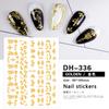 Redanco novo rede 3D celebridade explosões diy padrão adesivos para nail art com adesivo unhas decalques atacado DH-336