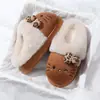 2026 nuevos zapatos de algodón cálidos, lindos, con suela gruesa antideslizante, de felpa de gatito, para interiores, del hogar, para otoño e invierno, para padres e hijos