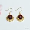 Aretes Guan Yu Ámbar Natural Ámbar Sangre Mar Báltico Ganchos para Oreja para Mujer Venta al Por Mayor de Fábrica Dropshipping S3122806