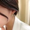 Aretes Corea del Sur Rojo de Internet 2022 Nueva Moda Verano para Mujer Cara Redonda Sentido del Diseño Nicho Temperamento Exquisito Aretes con Sentido Avanzado