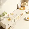 Tapete para mesa de mueble de TV, mantel largo, sensación de lujo ligero y alta gama, impermeable, se puede cortar a medida, zapatero, aparador de comedor, tapete protector para encimera