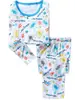 Ropa de verano para niña, dibujos animados, manga corta, amor, pez, ropa para casa, ropa interior de bebé, traje de pijama