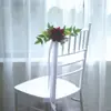 310 Decorações de Casamento Anjo Eterno, Estilo Floresta Nórdica, Flores para Encosto de Cadeira de Folha de Eucalipto, Flores para Casamento e Banquete, Flores da Amazônia