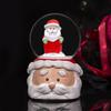 Boneco de Neve de Natal mini esfera de cristal brinquedo infantil presente de feriado estudante mesa resina pequenos enfeites artesanato