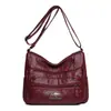 Bolso de mujer transfronterizo nuevo, piel suave, gran capacidad, bolso cruzado para mamá, bolso de hombro práctico para mujer con múltiples bolsillos