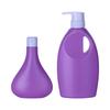 Frasco com bomba de pressão de PE de 250-500ml cor lavanda Conjunto de alta qualidade para loção frasco de shampoo para banho