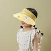 Nuevo sombrero de copa vacía de verano para niños, sombrero para el sol coreano con protección solar, sombrero de sol de playa para exteriores, moda, encaje, sombrero de sol al por mayor