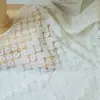 Tela de Encaje de Malla Blanca Cortina Tela de Fondo para Fotos de Boda Mesa de Comedor Vestido Ropa