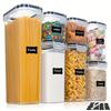 Venta caliente transfronteriza: caja de conservación de alimentos frescos de PP, frasco sellado para refrigerador, cocina, cubo para granos, caja para almacenar refrigerios.