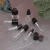 Frasco Cosmético de Vidro Transparente 30ml, Frasco Redondo para Base, Frasco para Essência, Frasco Dosador para Loção e Emulsão, Frasco Fosco