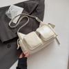 Moda Verano 2026 Retro Simple Bolso de Hombro Único para Mujer Moderno con Textura Elegante Bolso Cruzado de Mano con Múltiples Bolsillos