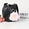 Pata de Gato de Imitación de Visón Colgante Lindo de Peluche Colgante para Mochila Escolar Colgante de Bolsa Pequeña Pata Llavero de Coche Accesorios Colgante Venta al por Mayor