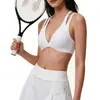 Camiseta de Tirantes de Yoga TK de Verano Ajustada para Mujer con Almohadillas en el Pecho, Sujetador Deportivo Transpirable de Nylon-Spandex, Ropa de Yoga Personalizable