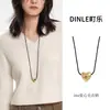 Suéter de Corazón de Otoño Nuevo Estilo Ins Cadena Minimalista Personalidad Cadena Irregular Accesorio de Cadena para Clavícula Versátil