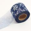 Tela de malla copo de nieve plateado caliente de 6 cm hecha a mano DIY accesorios de joyería accesorios para el cabello horquilla material de lazo