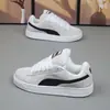 Nuevos Zapatos de Pan para Hombre 2024 de Caña Baja con Suela Gruesa de Moda Versátiles Casuales Estilo Coreano para Parejas Tendencia Zapatos de Skate