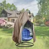 Funda para Silla Huevo de Patio con Cremallera Funda para Silla Huevo de Mimbre Impermeable Resistente a la Intemperie Funda para Silla de Exterior Funda para Silla Colgante a Prueba de Viento
