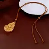 Collar Colgante de Calabaza Bañado en Oro Real de 18 Quilates Nuevo Estilo Chino Lujo Ligero Versátil Cadena para Suéter Personalizado Moda Temperamento Collar