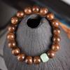 Pulseira de Contas de Oração de Sândalo Dourado Círculo Único Acessório de Jade Verde Pulseira Pequena Moda Tendência Unissex Transmissão ao Vivo Joia Popular