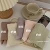 "El viento de la tarde es muy suave" ropa interior de color suave para niñas cintura media-alta elástica cómoda antibacteriana color liso triángulo