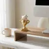 Figura de Vaca Miniatura Adorable y Creativa de Terapia Emocional, Adorno de Trofeo para Escritorio de Trabajo y Coche, Manualidad de Resina