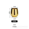 Copa de vino de acero inoxidable 304 de capa única de 500 ml, copa de vino tipo barril de gran capacidad colorida, resistente a caídas, con recubrimiento de cobre