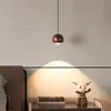Lustre de canto minimalista para janela do chão ao teto, luminária de cabeceira simples para quarto, balcão de bar, pequena luminária pendente decorativa de canto para sala de estar