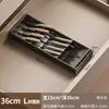 2026 Nuevo Modelo Gris Gunmetal Tablero Divisor de Almacenamiento para Cajones de Cocina Compartimento Integrado para Gabinete para Guardar Espátulas, Palillos y Cucharas