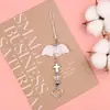 Chaveiro Criativo Asas de Anjo Cruz Liga de Acrílico Acessórios Decorativos Pingente para Bolsa de Câmera Celular