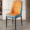 Sillas de Comedor, Sillas para Mesa de Comedor del Hogar, Sillas de Té de Lujo Ligero de Gama Alta, Sillas de Hierro Forjado, Taburetes de Tocador, Sillas de Ocio, Taburetes con Respaldo para Mahjong