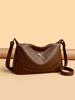 Bolsa Feminina Transfronteiriça Novo Modelo 2025 Bolsa Transversal para Mulheres, Bolsa de Mãe Fashion, Bolsa de Ombro de Grande Capacidade para Mulheres de Meia-Idade, Atacado de Peça Única