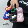 Botas de Nieve para Niños Ultraman Modelo Nuevo de Invierno para Niños y Niñas, Forradas de Felpa y Engrosadas, Zapatos de Algodón Cálidos para Jugar en la Nieve, Zapatos Antideslizantes e Impermeables