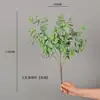 Planta Verde Artificial com Folhas de Hortelã Trilobadas para Decoração de Casa, Adereços de Fotografia, Arranjo de Flores Artificiais de Alta Qualidade, Paisagismo de Parede de Plantas
