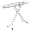 Tabla de planchar plegable estable con marco grueso para planchar ropa, tabla de planchar grande con cubo
