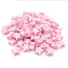 Mordedor Palo Mordedor Bebé Silicona Color Caramelo Grado Alimenticio Estrella de Cinco Puntas Cuentas de Silicona Estrella 25mm