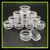 Botella de crema transparente caja redonda de maquillaje de 3G botella de máscara de labios caja de polvos de 3 ml caja de sombras de ojos set de viaje caja de crema caja de ungüento