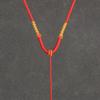 Colgante Cuerda Colgante Tejido a Mano Collar Cuerda Roja Colgante de Cuello con Cuerda Colgante Cuerda Oro Jade Jade Tejido a Mano