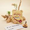 Peluche Oso de Mantequilla Tailandés Chirriante Venta al por Mayor Accesorios de Felpa Llavero Accesorios para Mochila Oso Rizado