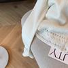 Cárdigan de Punto Blanco Hueco Estilo Chanel para Mujer Otoño 2024 Nuevo Estilo Francés Suave Estilo Occidental Suéter Chaqueta de Cuello Redondo