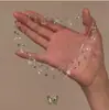 Cadena para Clavícula Doble Capa Estilo Mariposa Super Hada con Diamantes Brillantes, Borlas de Gota de Agua, Collar de Cerezas y Cadena Múltiple con Colgante de Cruz
