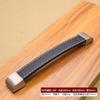Manija de Cuero Muebles Equipaje Armario Gabinete Cajón Manija de Equipaje Cuadrada Simple Agujero Único Negro Marrón Manija