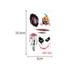 Pegatinas de Tatuaje de Halloween de Dibujos Animados para Niños Transfronterizas Impermeables y a Prueba de Sudor Pegatinas Temporales Divertidas e Interesantes para Fiestas