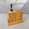 Venda Quente Amazon Japonesa Conveniente Casa Banheiro Bambu Banho Caixa de Armazenamento Porta Escova de Dentes de Garrafa Roupa de Banho